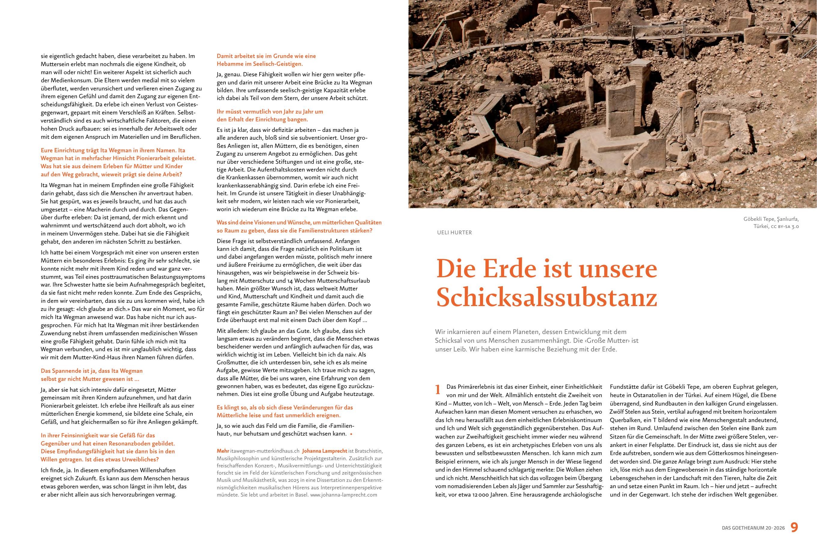 Ausgabe 20 – Mutter · Die Erde ist unsere Schicksalssubstanz